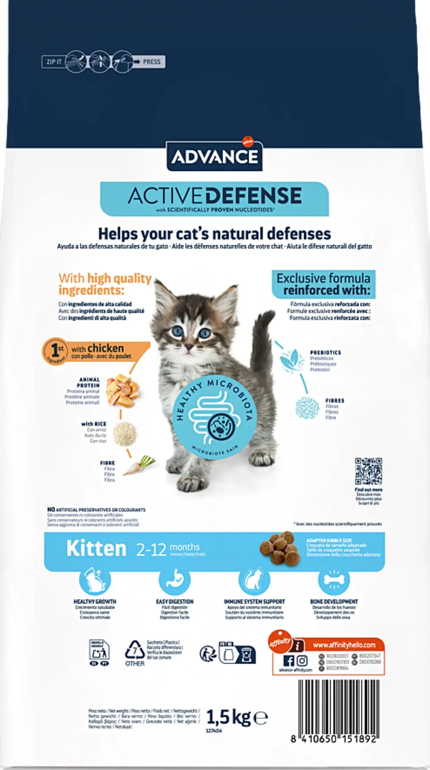 Advance chat croquettes Kitten chaton