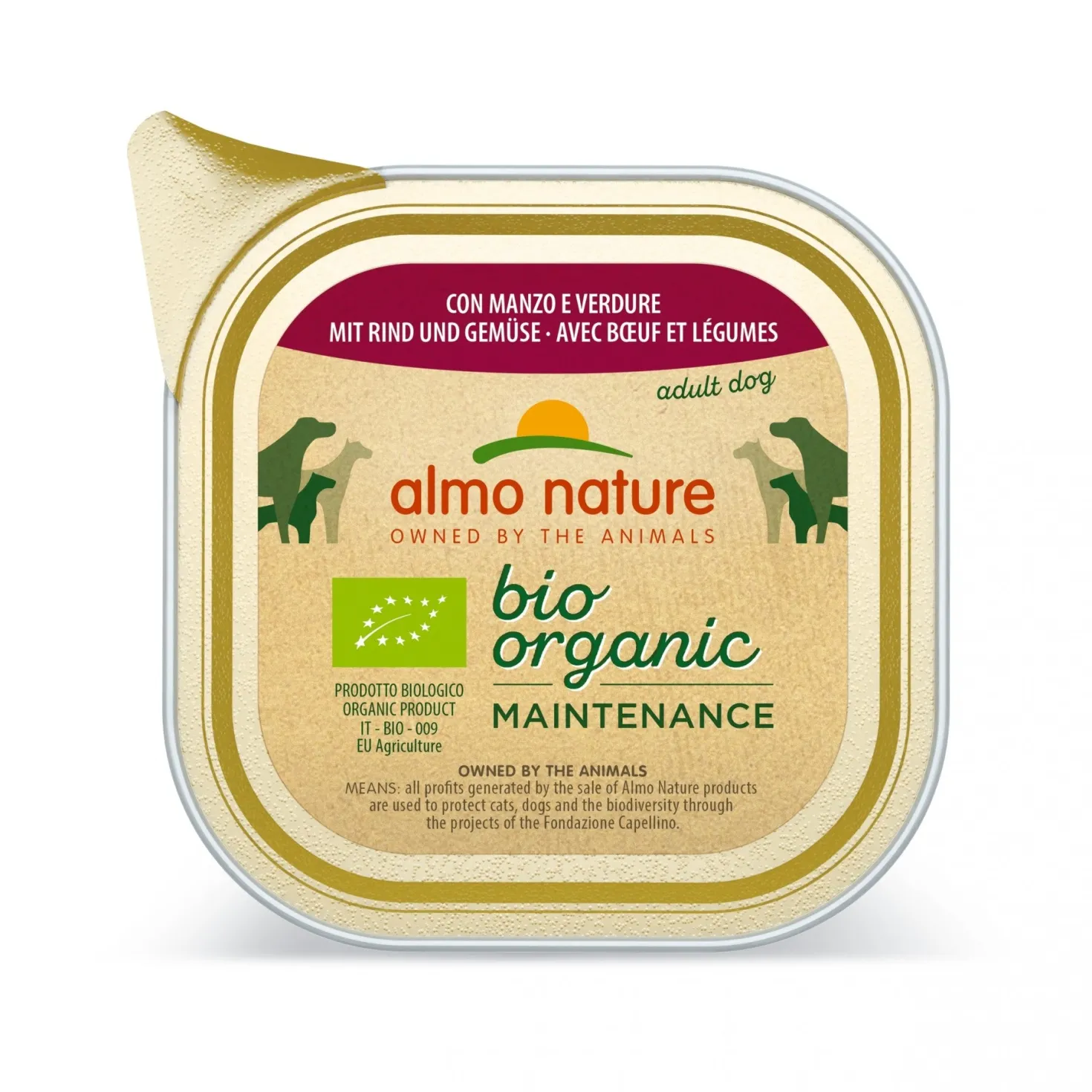 Almo Nature Pâtées Chien Adulte - Bio Organic Maintenance - 9 x 300 g