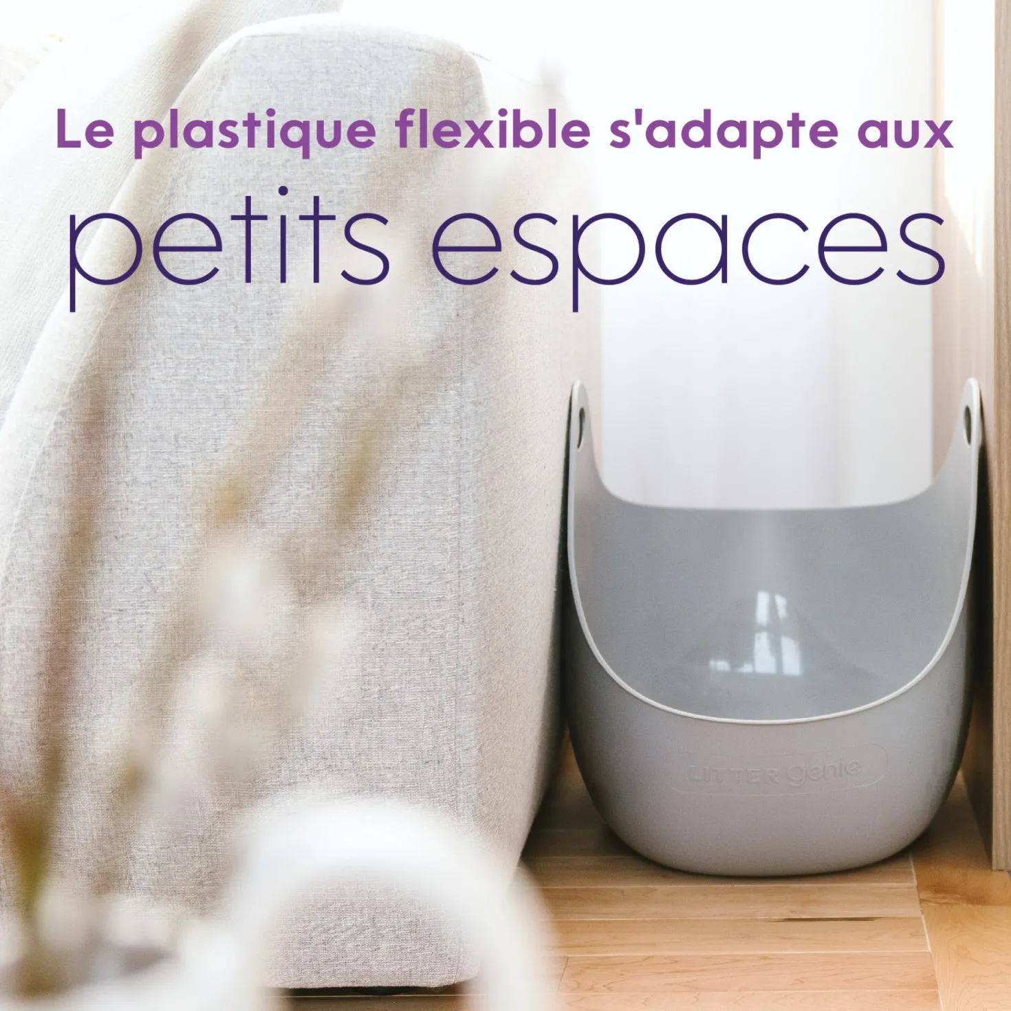Bac à litière Litter Genie avec pelle - Gris