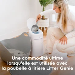 Bac à litière Litter Genie avec pelle - Gris
