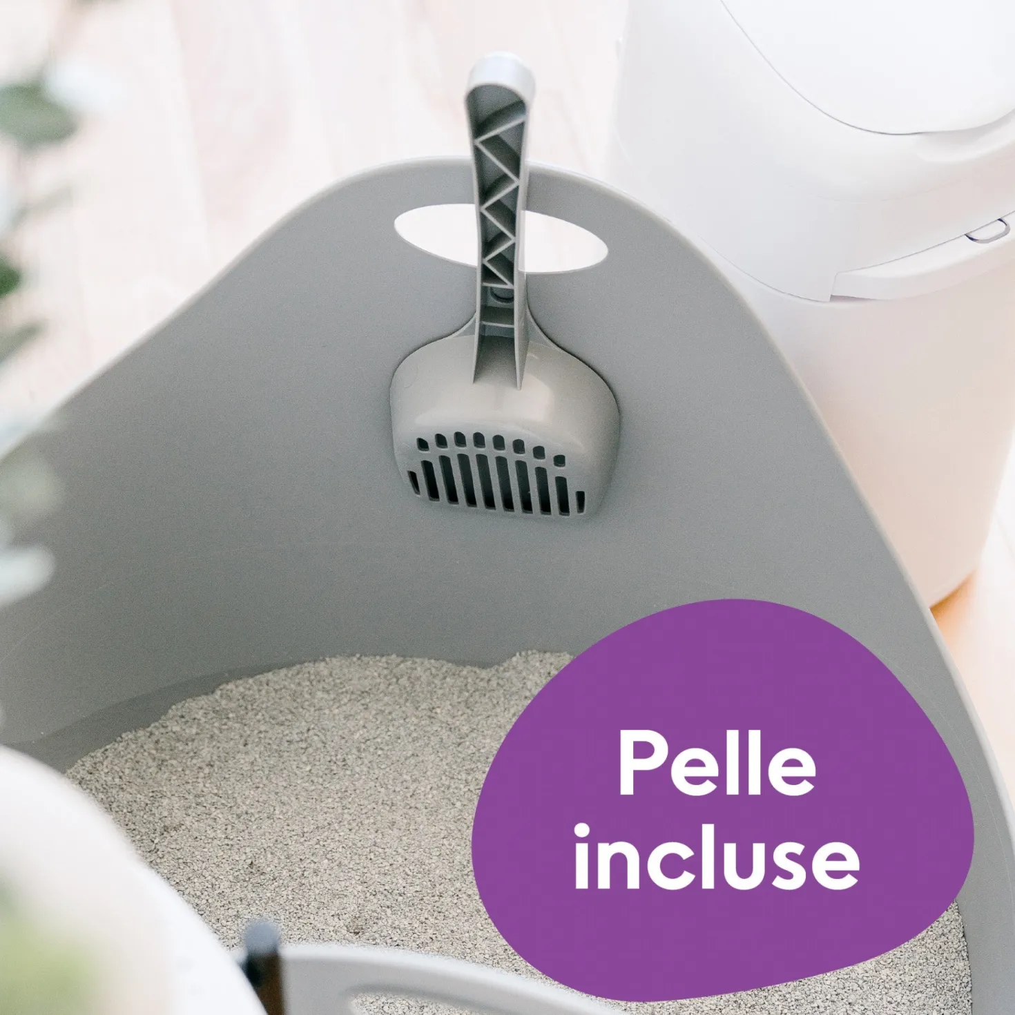 Bac à litière Litter Genie avec pelle - Gris