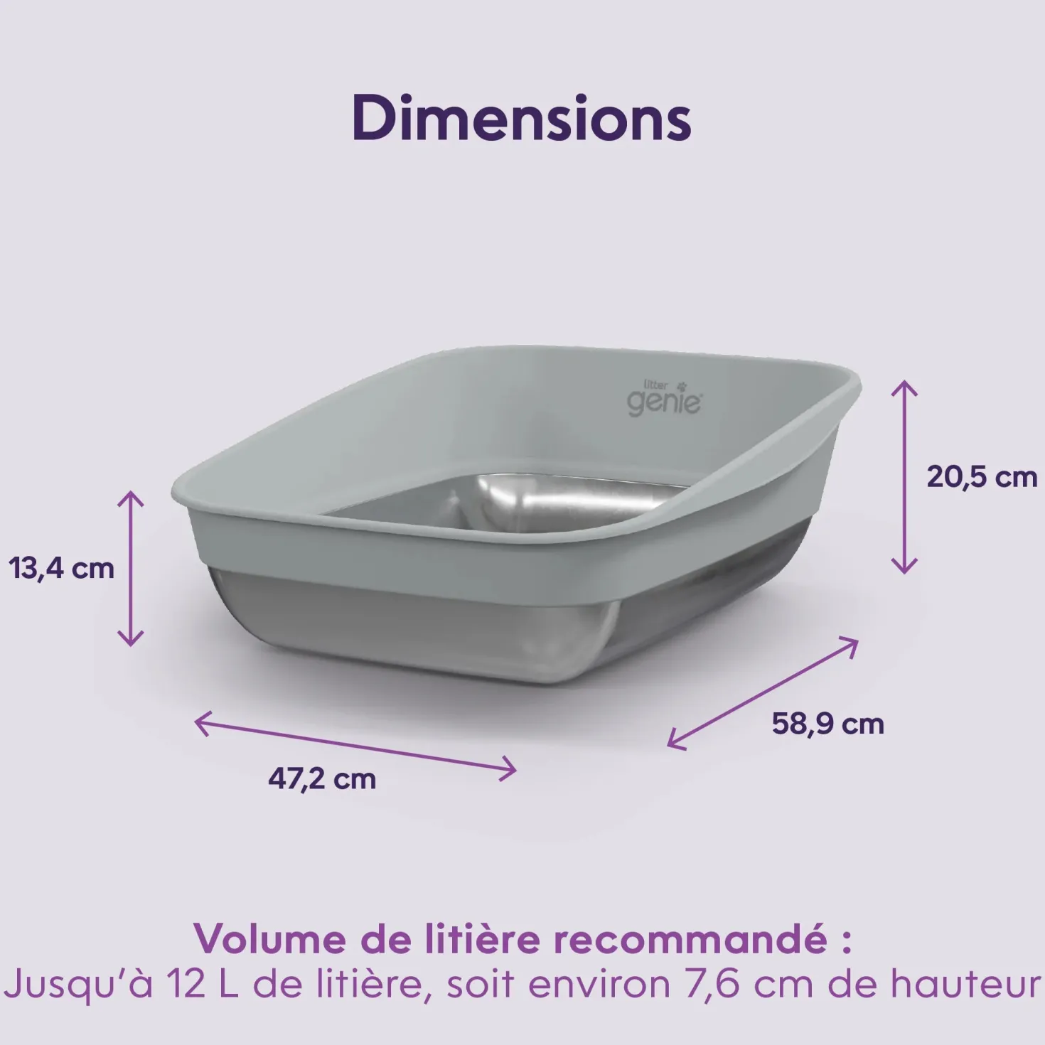 Bac à litière LitterLocker par Litter Genie® Platinum