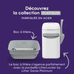 Bac à litière LitterLocker par Litter Genie® Platinum