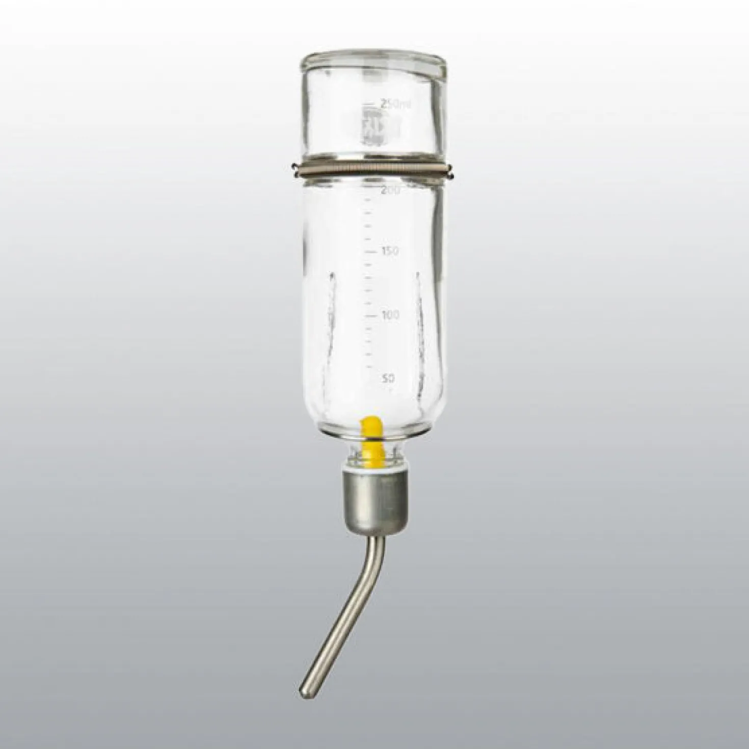 Biberon en verre avec bouchon en acier inoxydable Nac