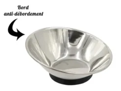 Bol en inox avec ventouse et inclinaison