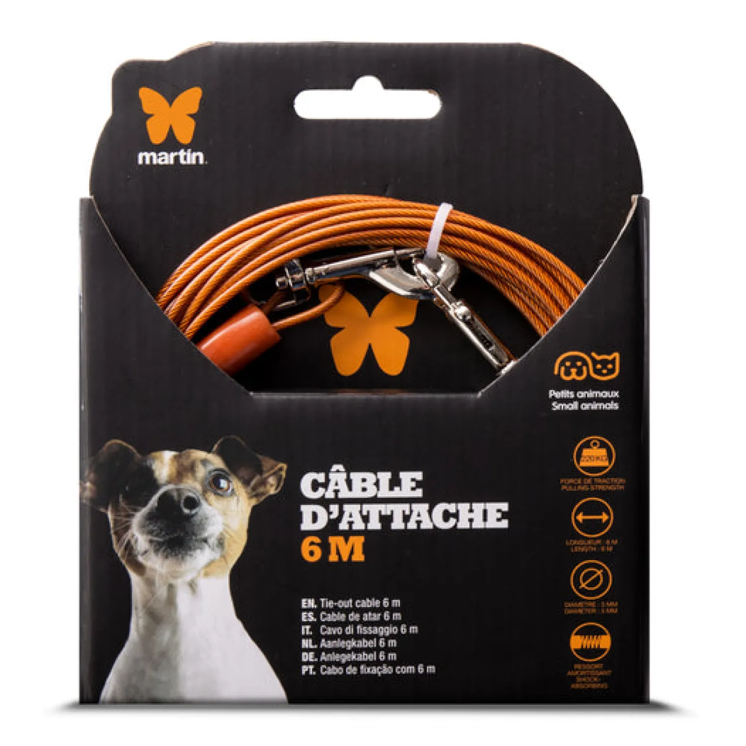 Cable d'attache