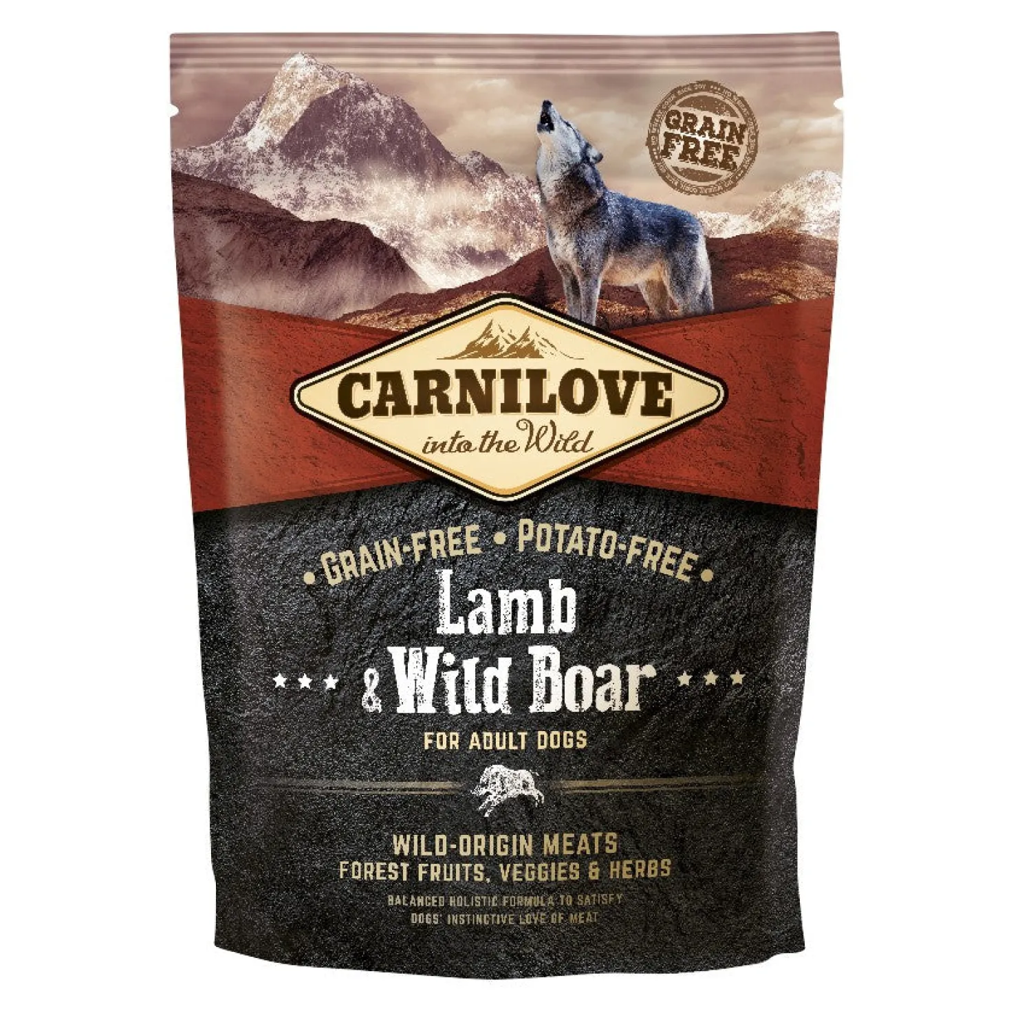 Carnilove Adult agneau & sanglier sauvage - croquettes chien