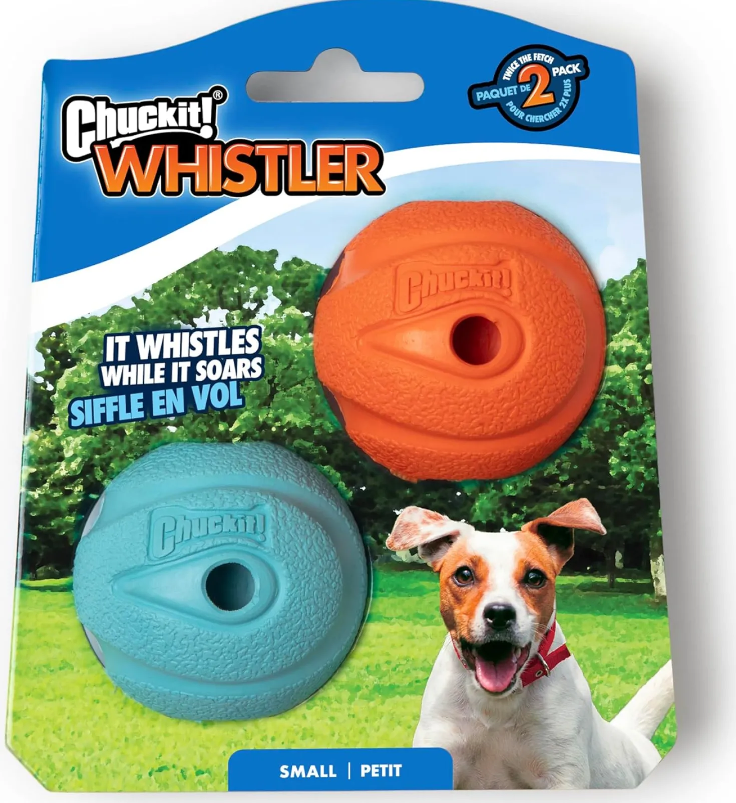 Chuckit balle sifflante The whistler taille S chien