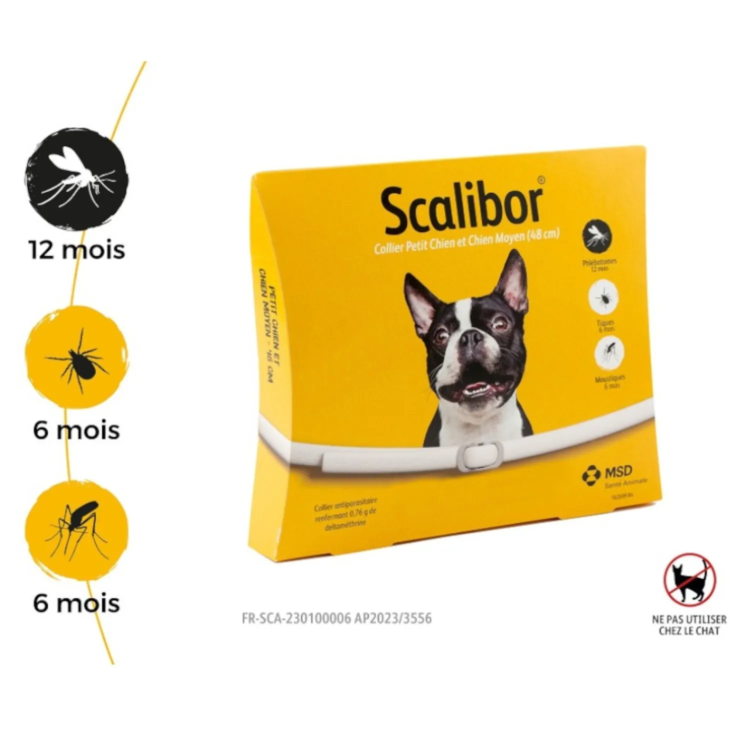 Collier antiparasitaire Scalibor chien