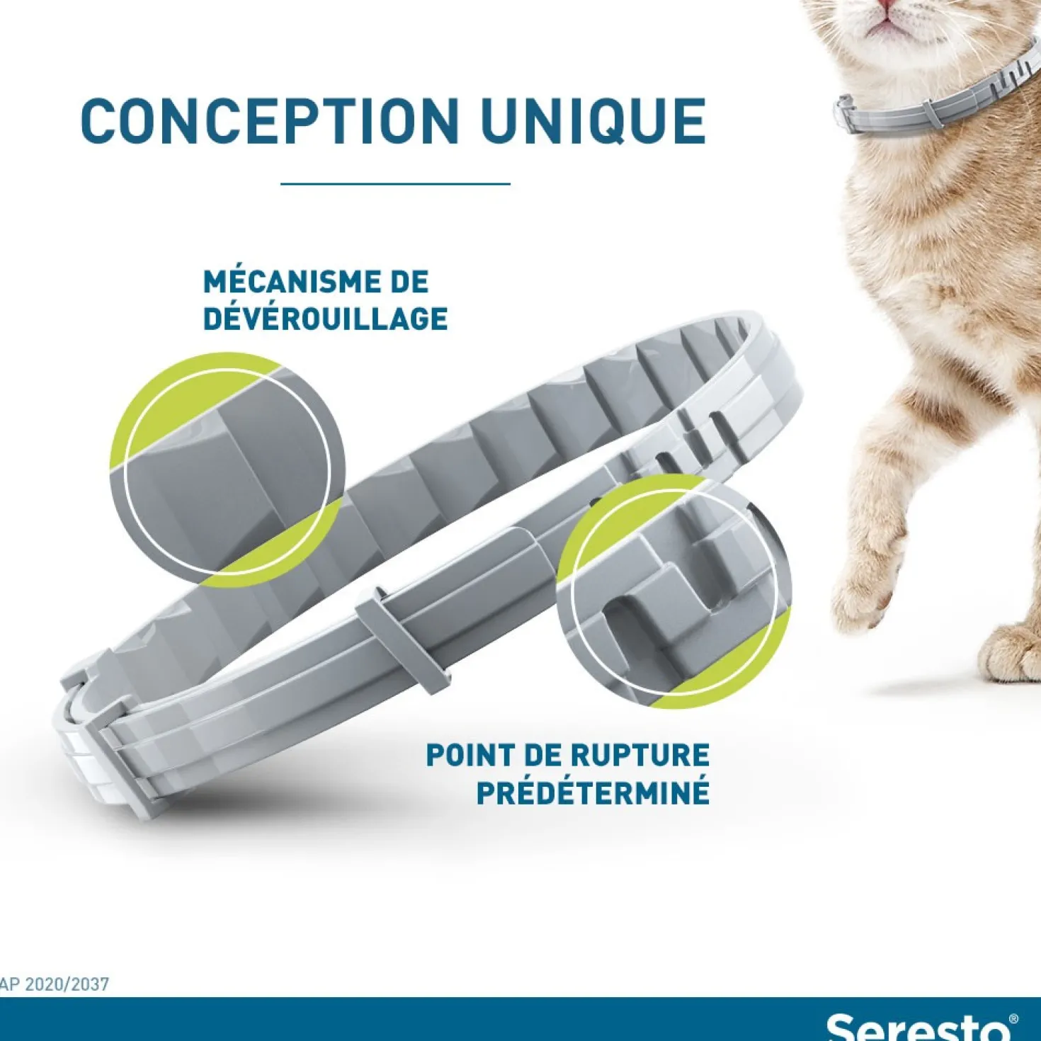 Collier Antiparasitaire Seresto Chat