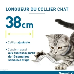Collier Antiparasitaire Seresto Chat