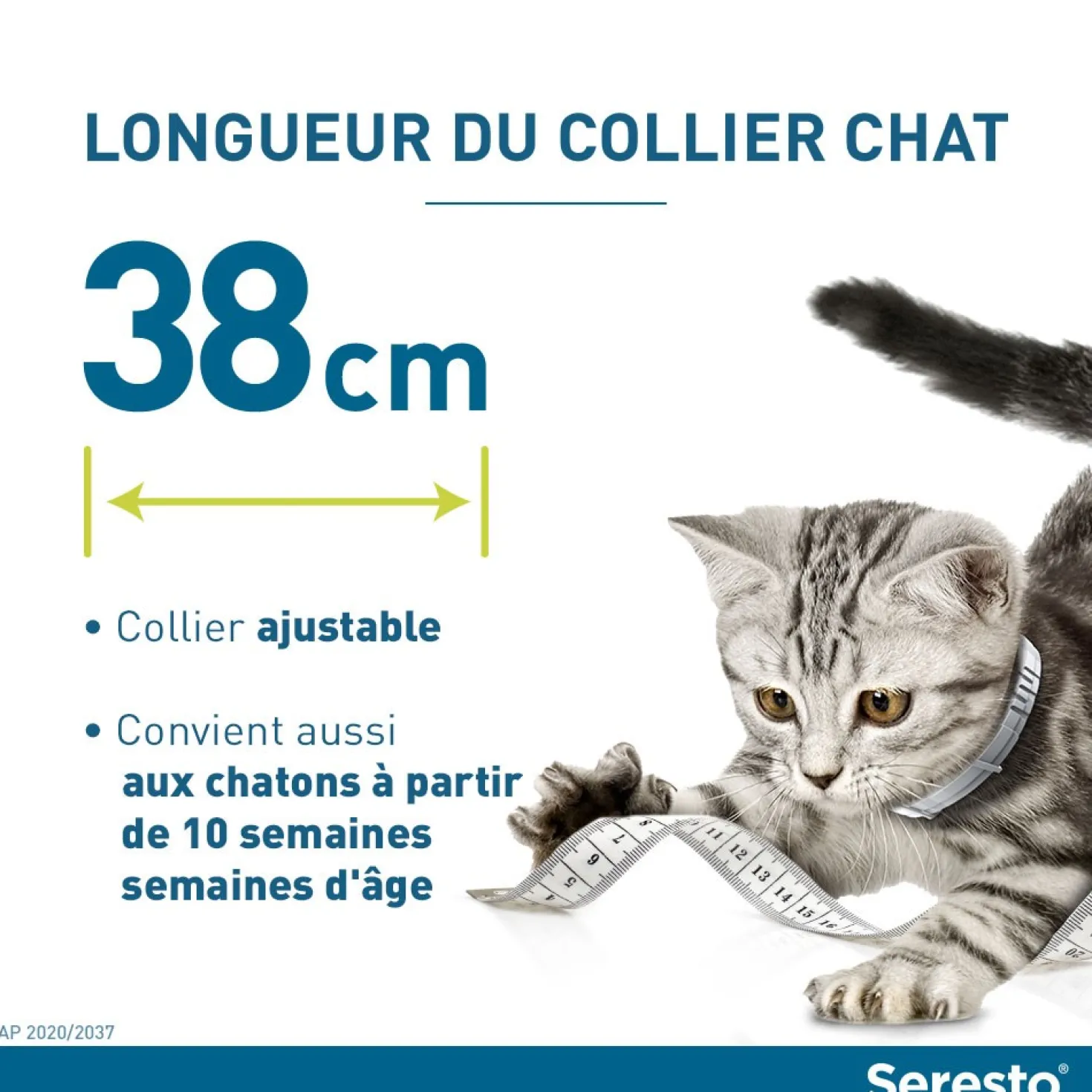 Collier Antiparasitaire Seresto Chat