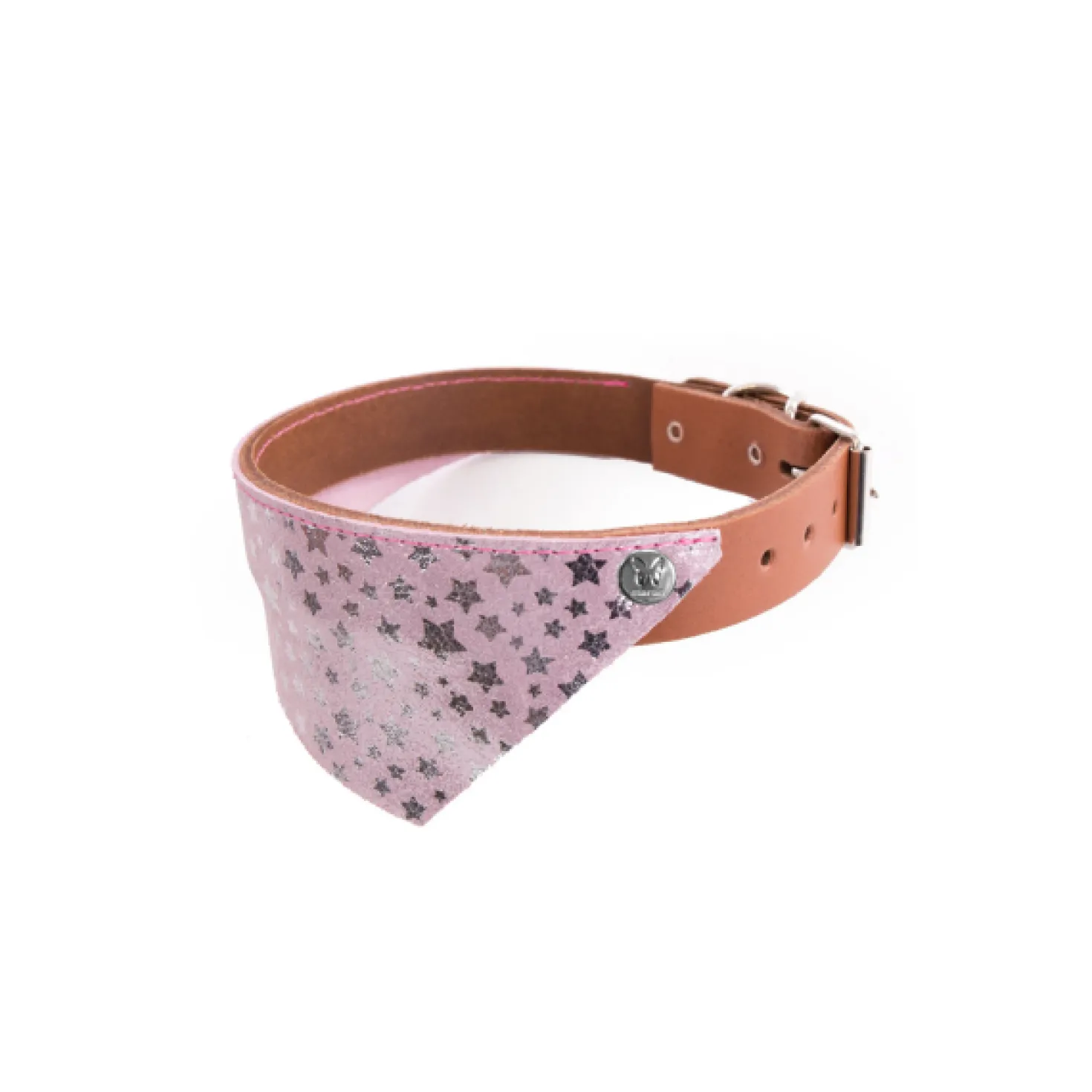 Collier cuir Miami et bandana Martin Sellier