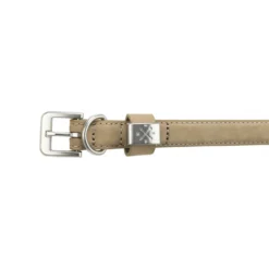 Collier en cuir Be Nordic beige chien