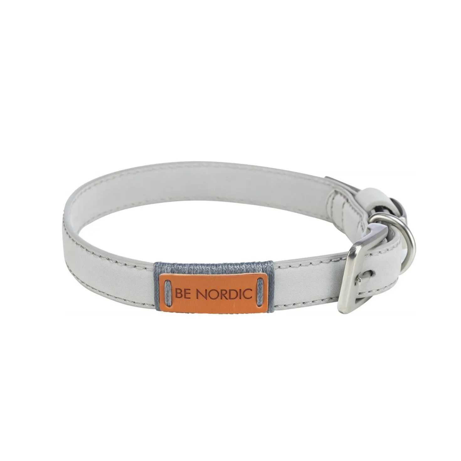 Collier en cuir Be Nordic gris chien
