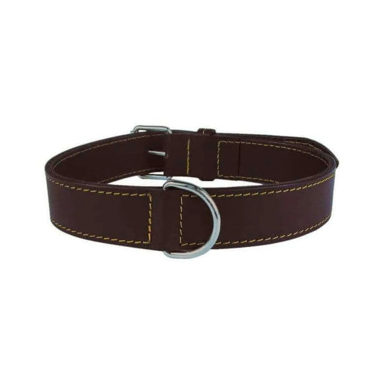 Collier en cuir double marron
