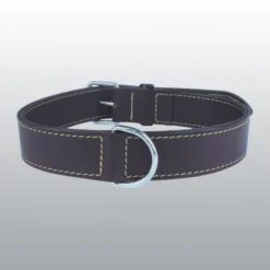 Collier en cuir double marron