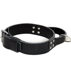 Collier intervention avec poignée en cuir de vachette