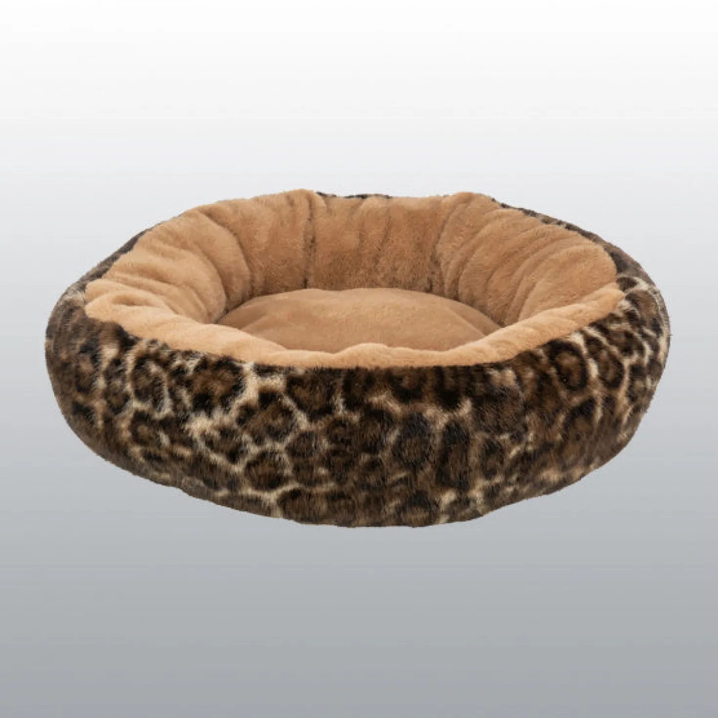 Corbeille Leo en peluche pour chat