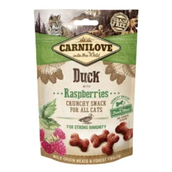 Crunchy Snack canard et framboises chat