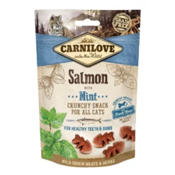 Crunchy Snack saumon et menthe chat