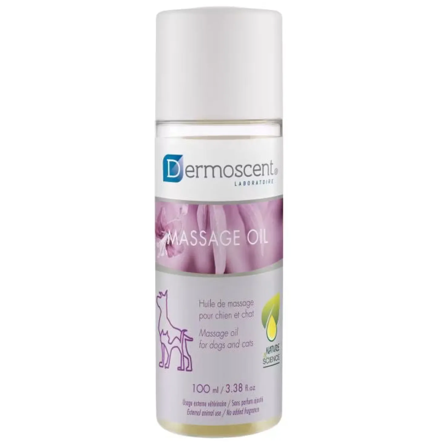 Dermoscent Silver Huile de massage chat, chien