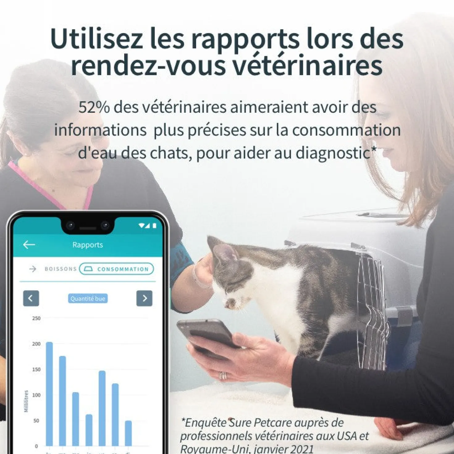 Distributeur d'eau Felaqua Connect chat