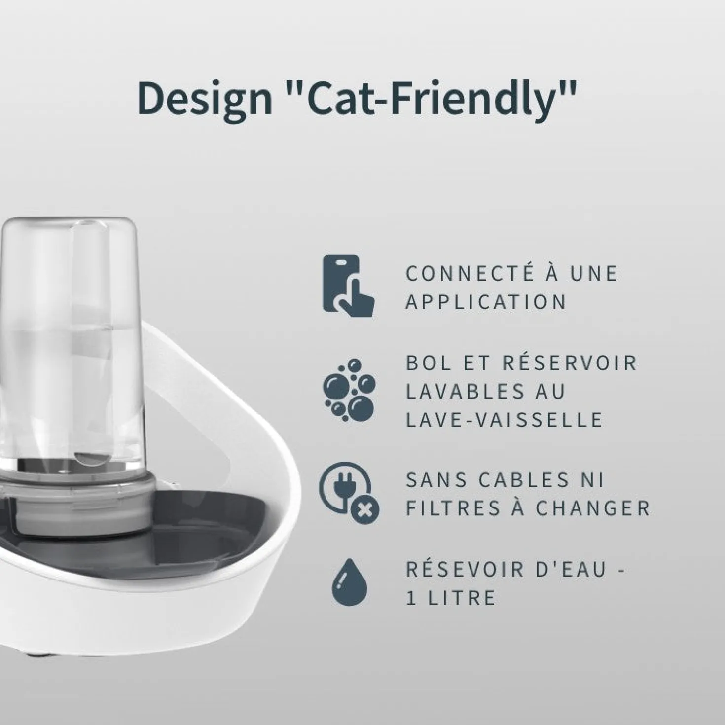 Distributeur d'eau Felaqua Connect chat