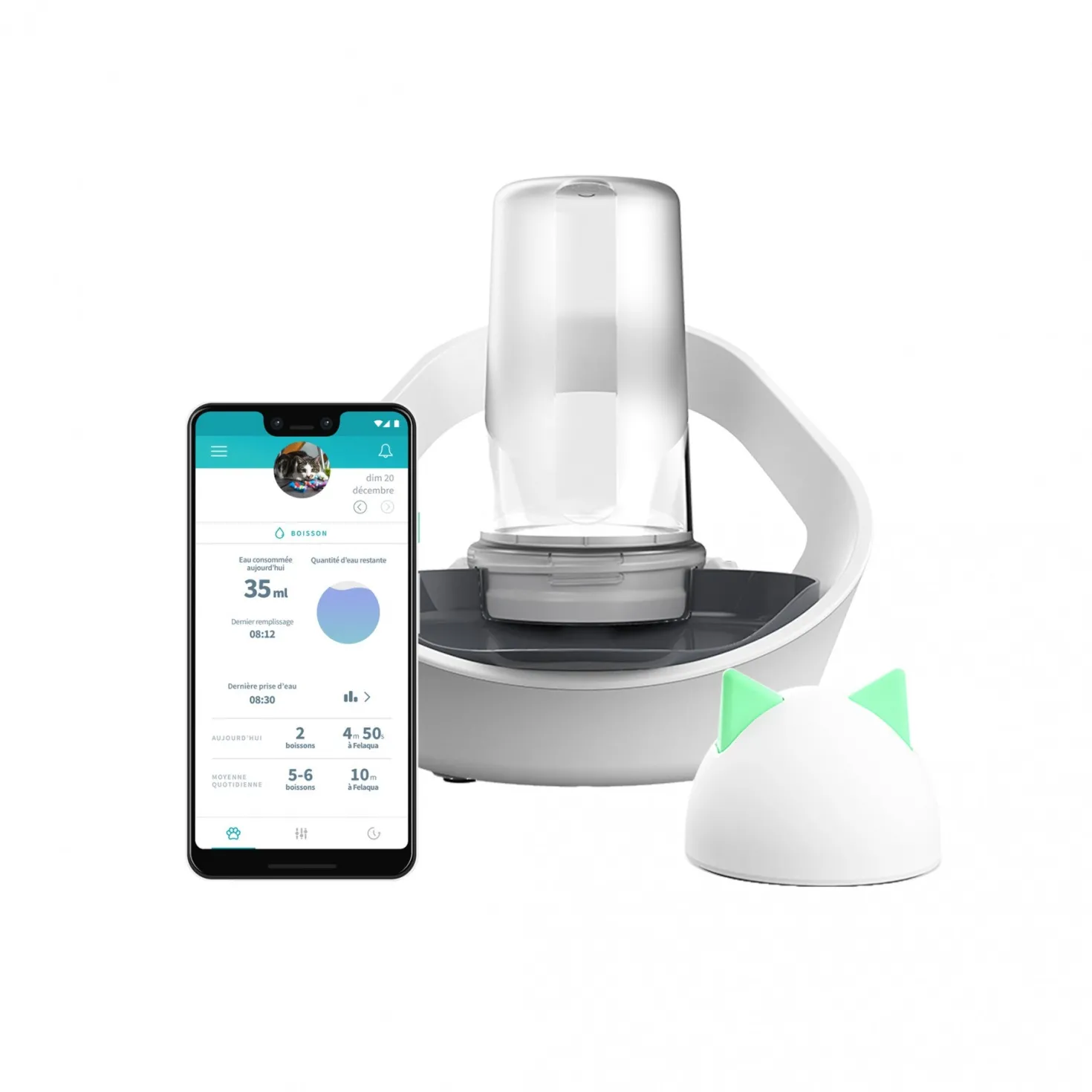 Distributeur d'eau Felaqua Connect chat
