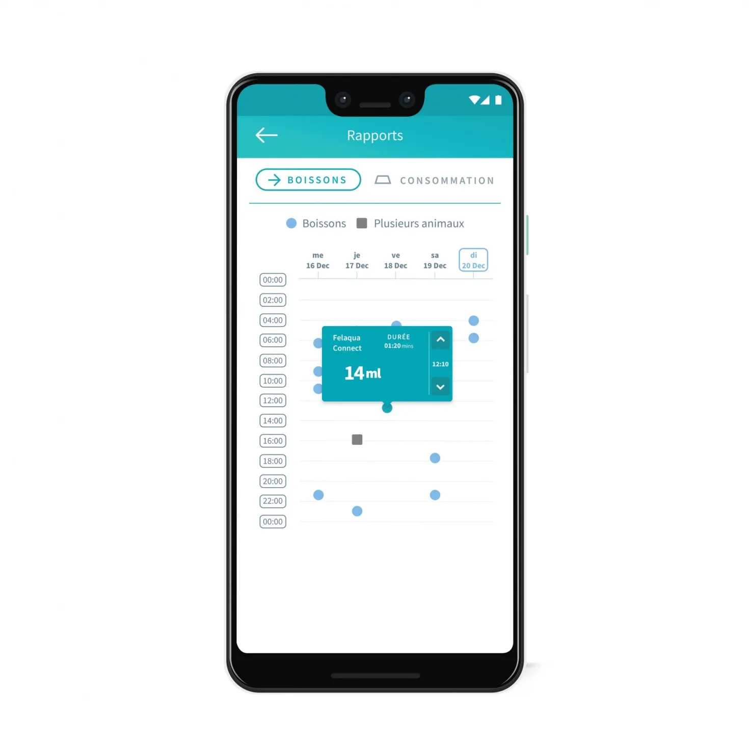 Distributeur d'eau Felaqua Connect chat