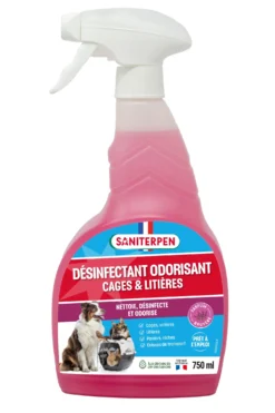 Désinfectant Saniterpen 3 en 1 cage et litière