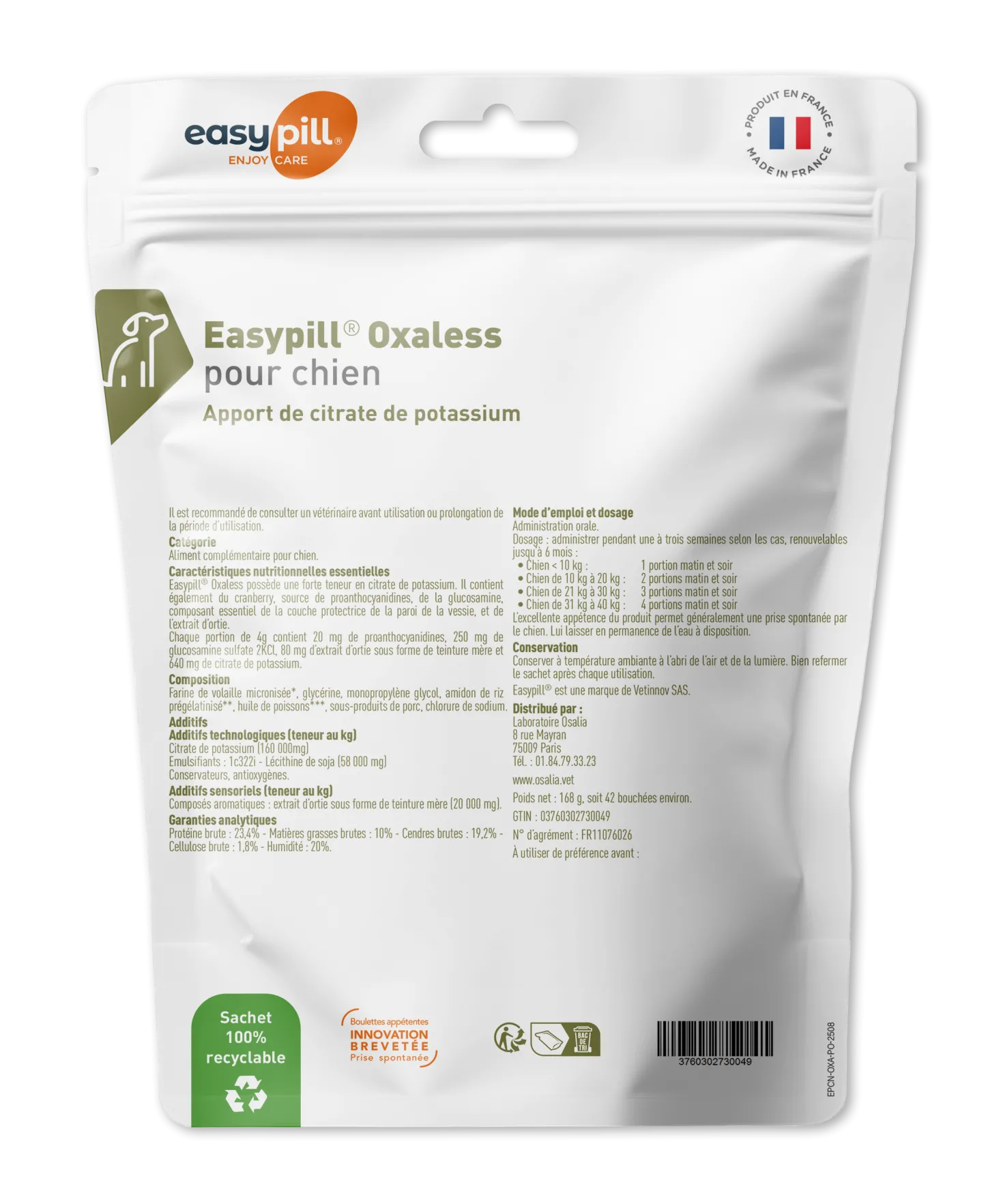 Easypill Oxaless chien