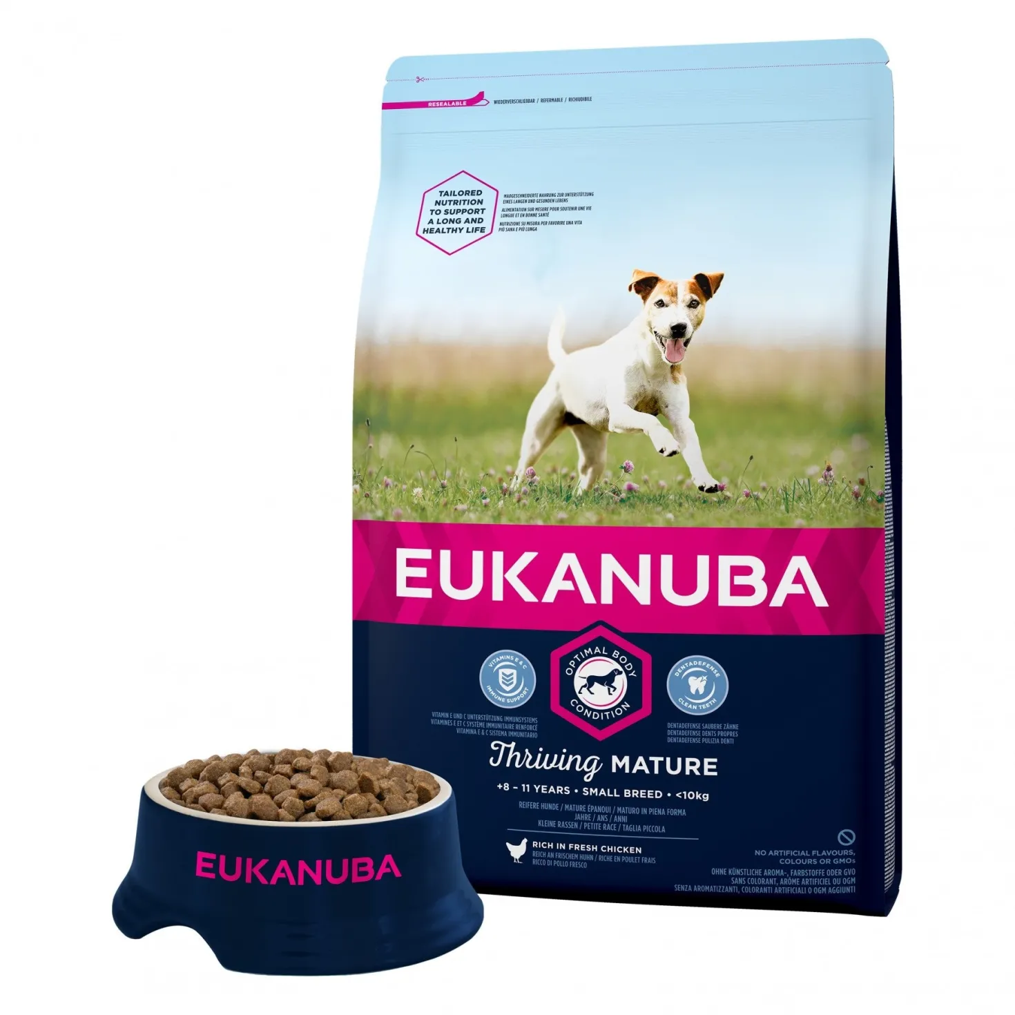 Eukanuba Thriving Mature Small Breed au poulet - croquettes chien