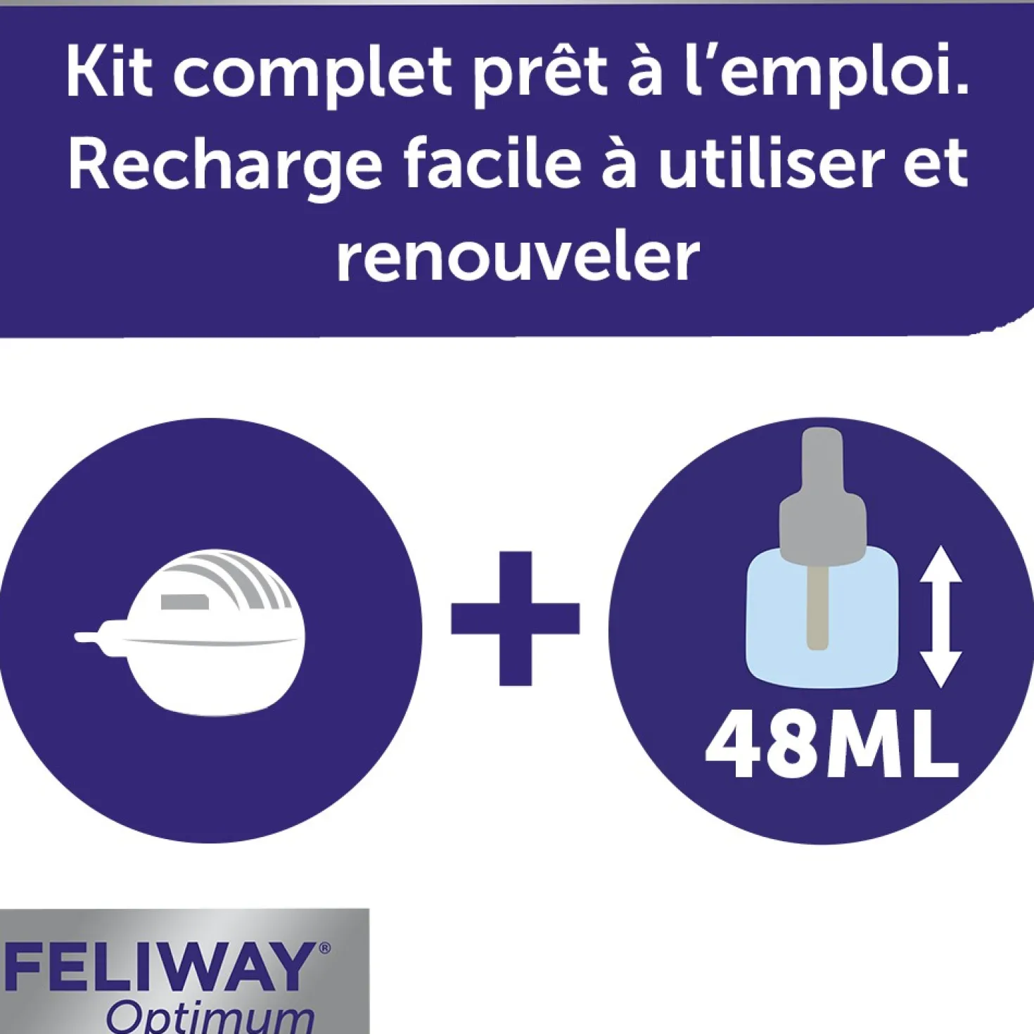 Feliway® Optimum diffuseur + recharge (kit complet) - chat