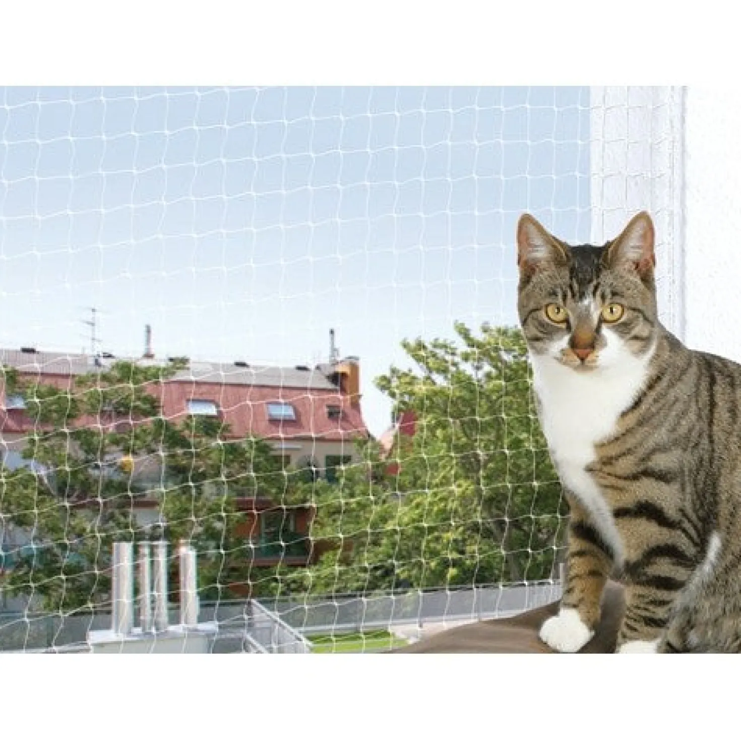 Filet de sécurité pour balcon transparent pour chat