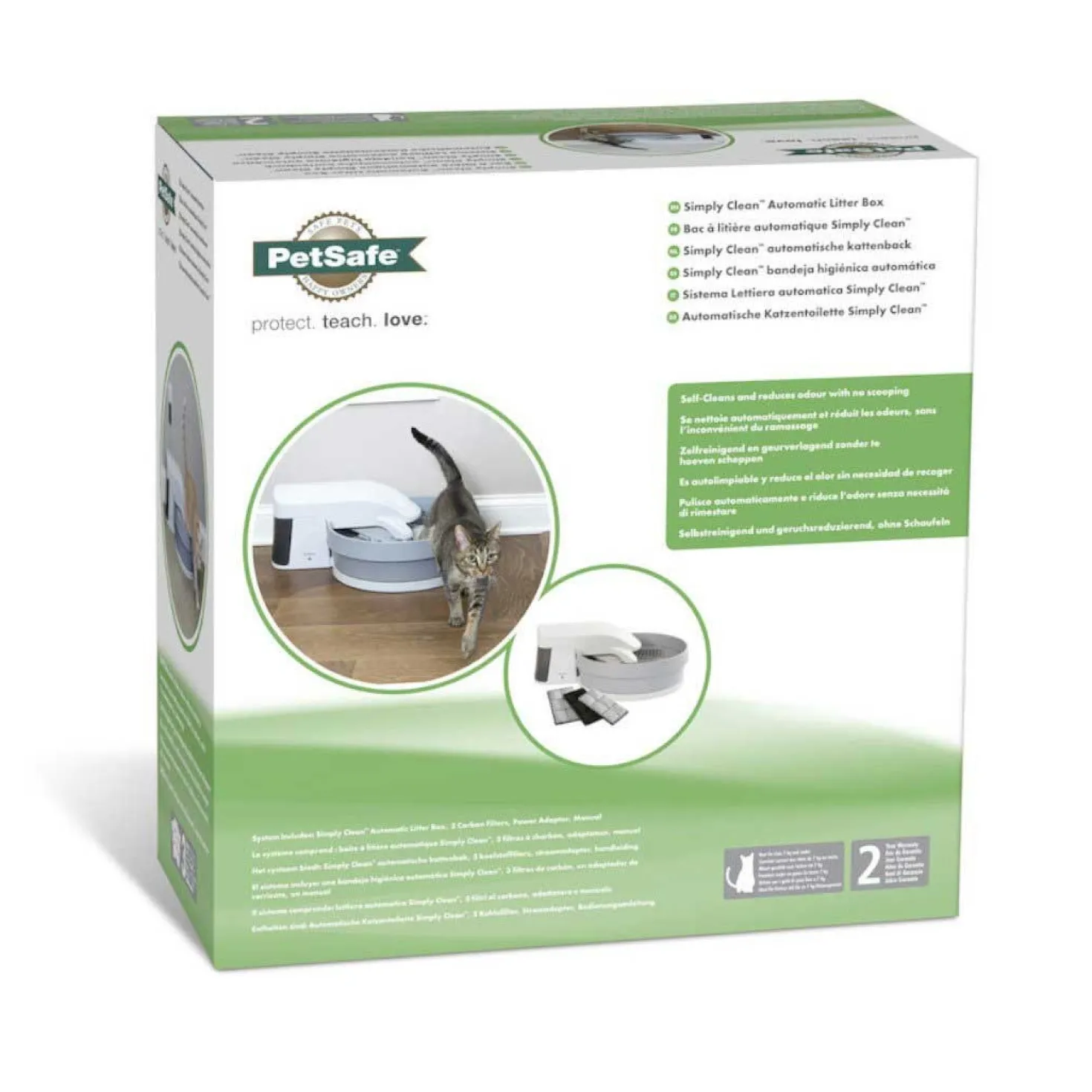Filtres à charbon pour bac à litière auto-nettoyant Simply Clean