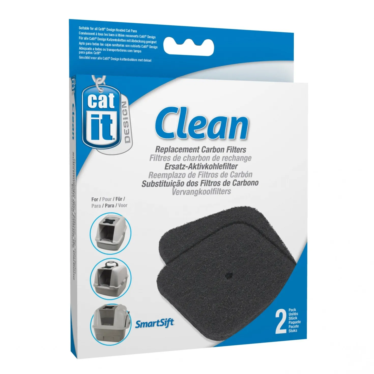 Filtres à charbon pour maisons de toilette chat