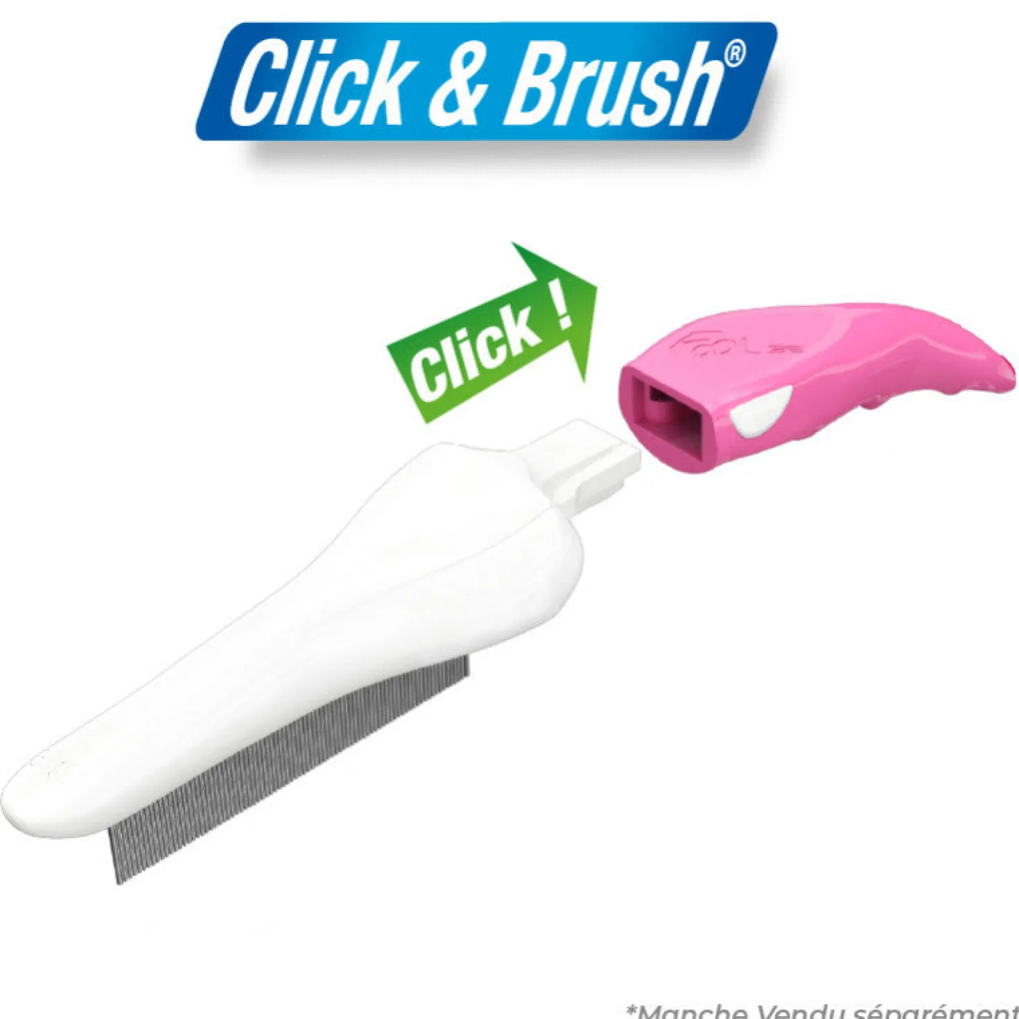 Foolee - Easee - Peigne 70 dents - Poussiere et puces
