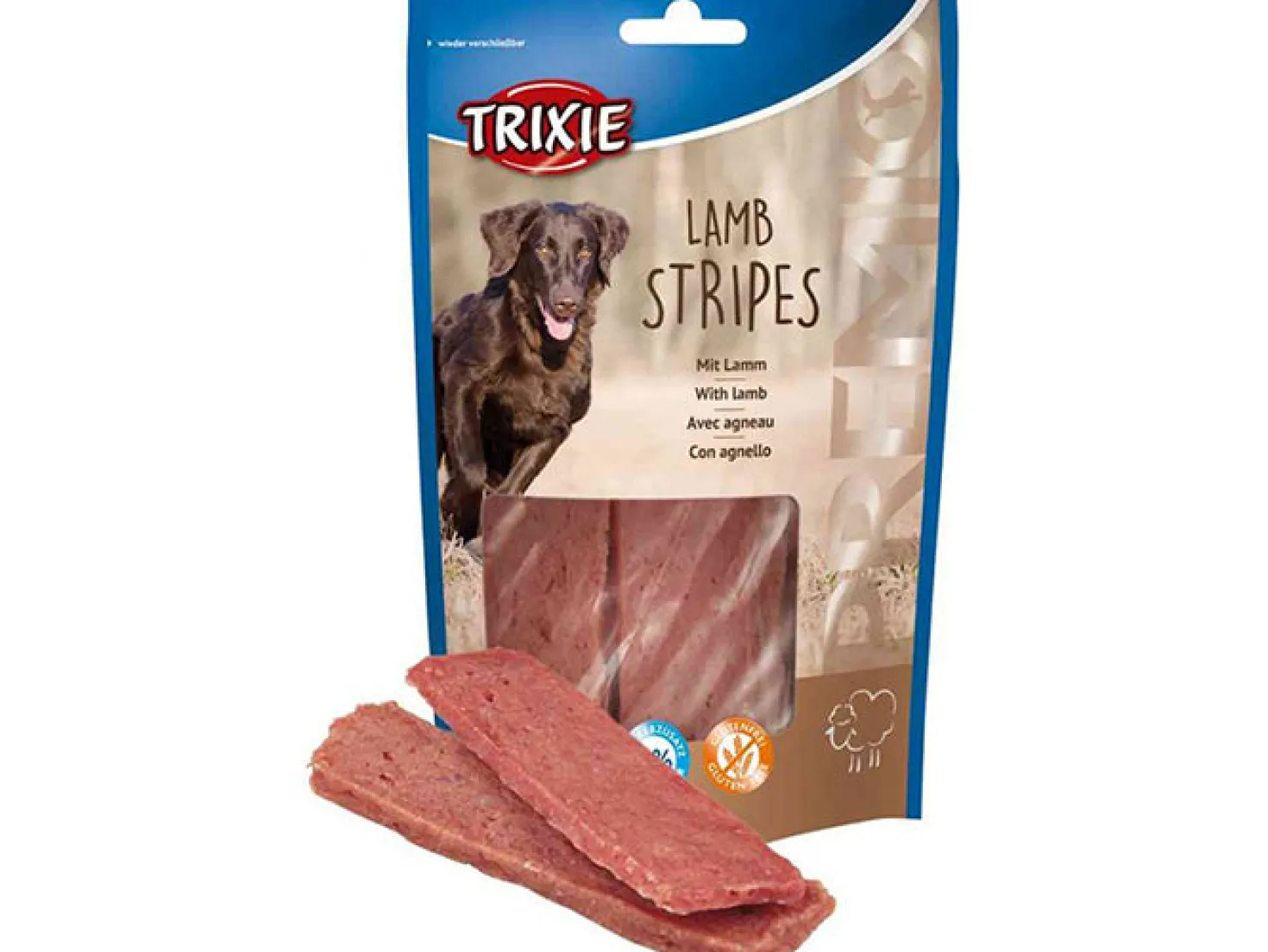Friandises morceaux d'agneau chien