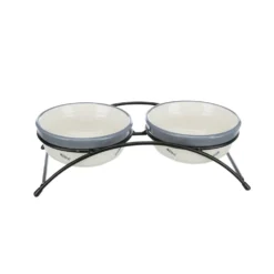 Gamelle double Fish Bone chien, chat