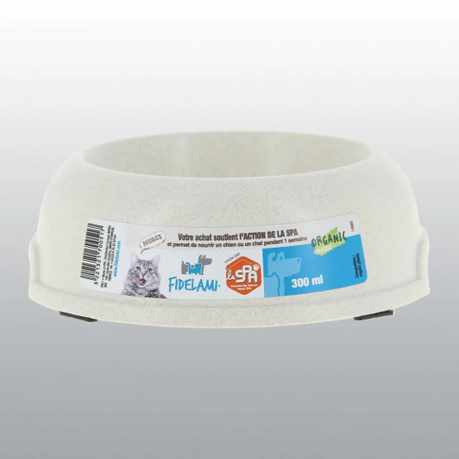 Gamelle en plastique bio Fidelami 300 ml chat