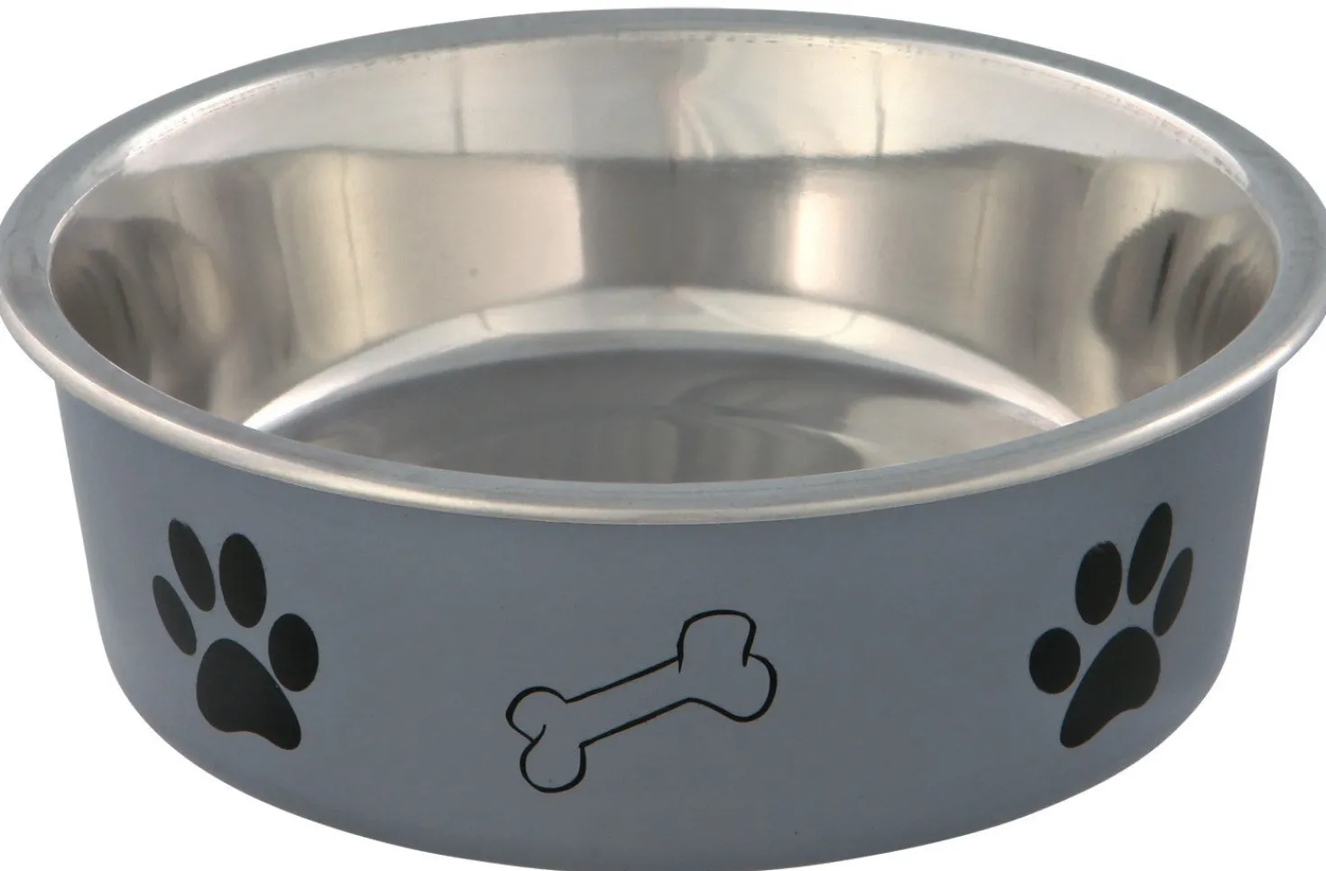 Gamelle inox motifs pattes chien