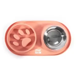 Gamelle slow feeder 350ml rose