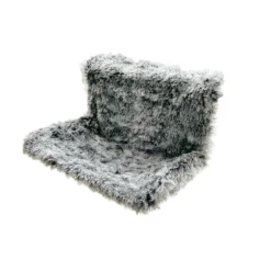 Hamac poilu noir pour radiateur chat