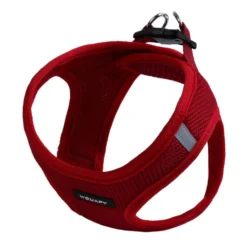 Harnais Soft rouge chien