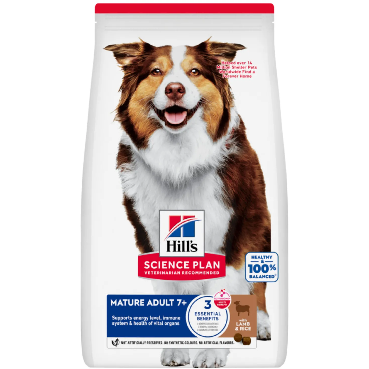 Hill's Chien Mature Adult 7+ Medium Agneau & Riz 14kg