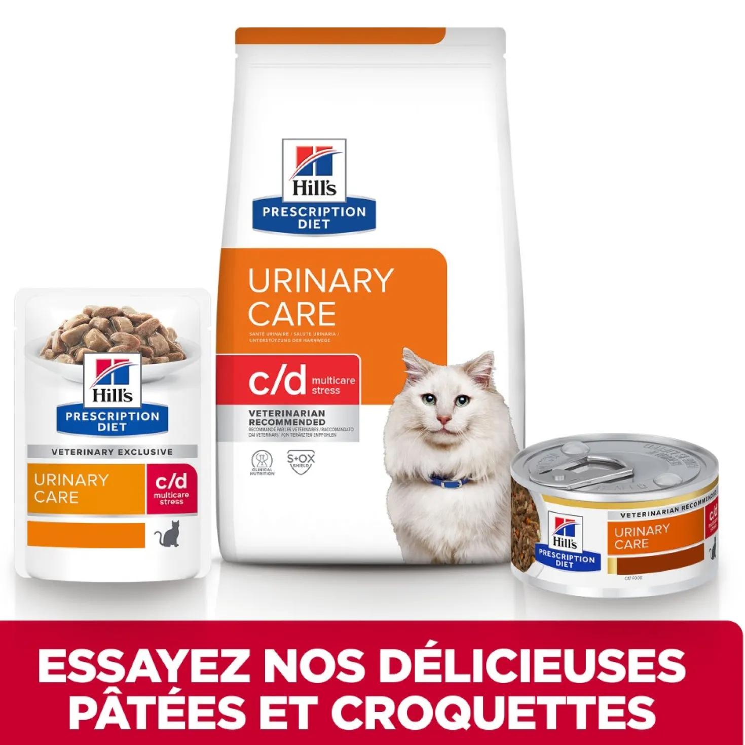 Hill's Prescription Diet c/d Urinary Care Multicare Stress au poulet - croquettes pour chat