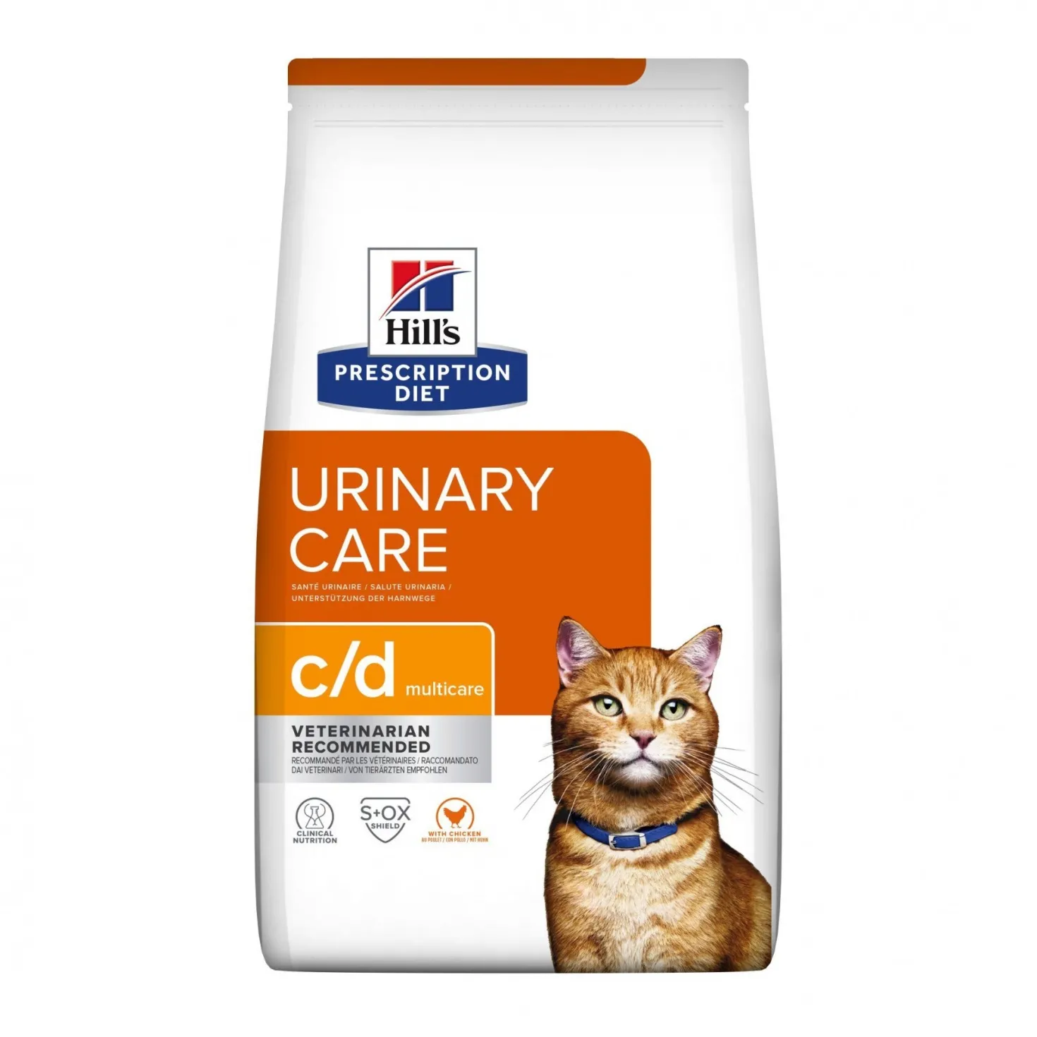 Hill's Prescription Diet c/d Urinary Care Multicare au poulet - croquettes chat