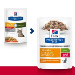 Hill's Prescription Diet c/d Urinary Stress Multicare + Metabolic en sachets - pâtée chat