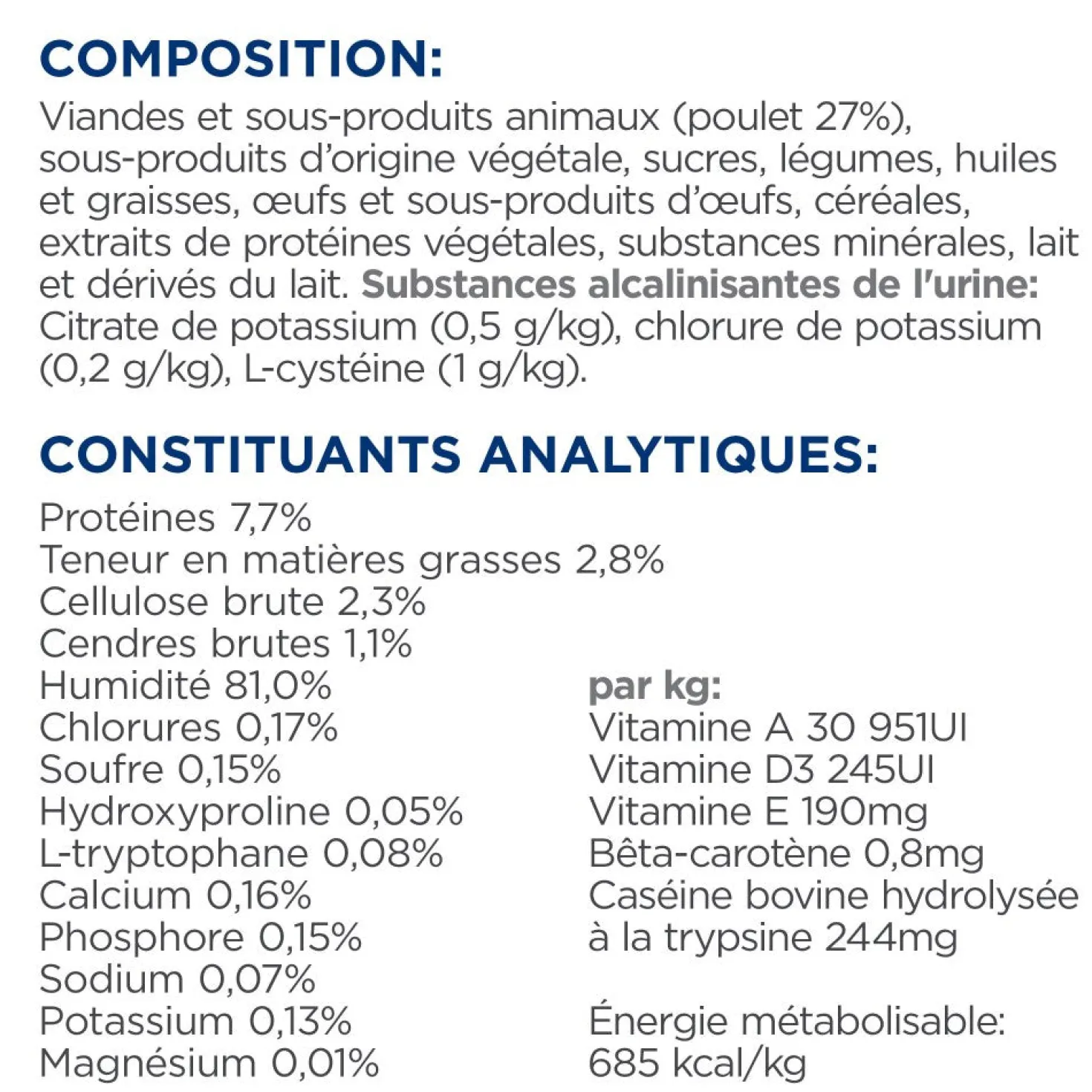 Hill's Prescription Diet c/d Urinary Stress Multicare + Metabolic en sachets - pâtée chat